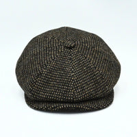 Brown Irish Newsboy Wool Hat on white background