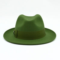 Green Women's 1930's Wool Hat on white background