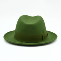 Green Women's 1930's Wool Hat on white background