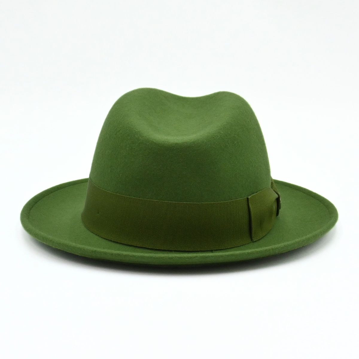 Green Women's 1930's Wool Hat on white background