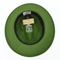 Green Women's 1930's Wool Hat on white background