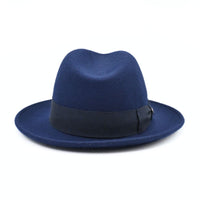 Navy Women's 1930's Wool Hat on white background