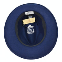 Navy Women's 1930's Wool Hat on white background