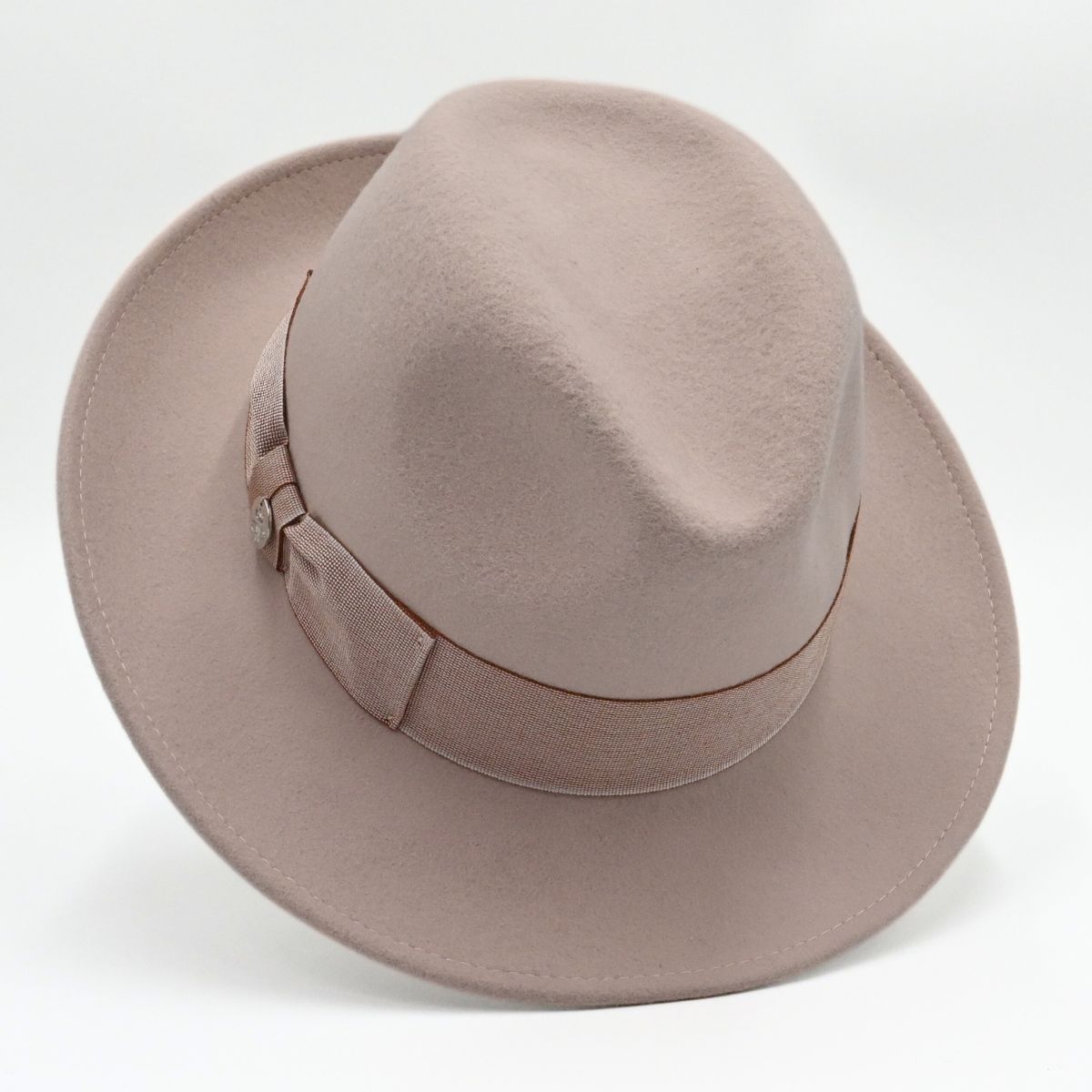 Blush Rose Women's 1930's Wool Hat on white background