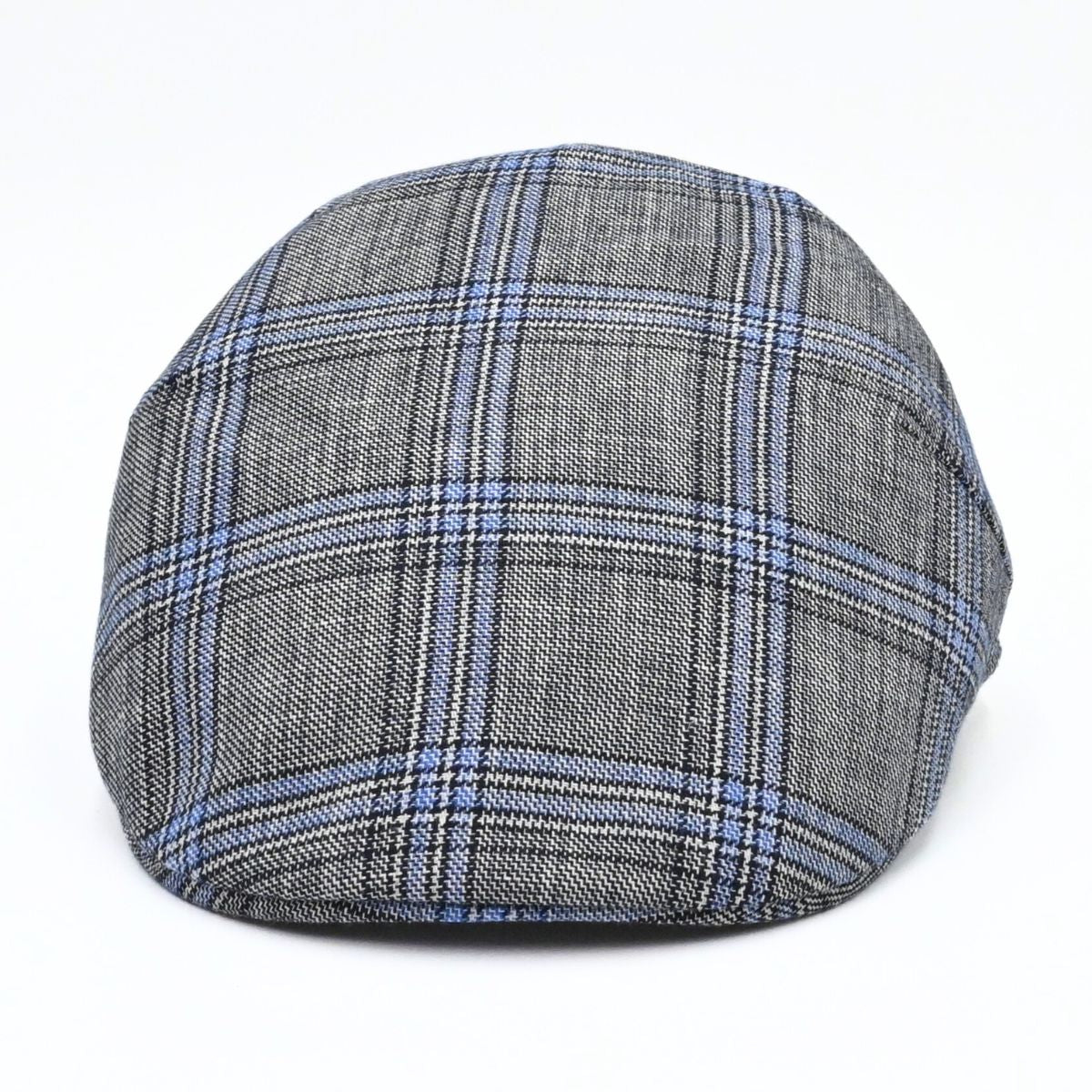Grey Scottish Pattern Sports Cap on white background