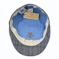 Grey Scottish Pattern Sports Cap on white background