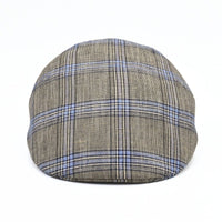 Beige Scottish Pattern Sports Cap on white background
