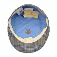 Beige Scottish Pattern Sports Cap on white background