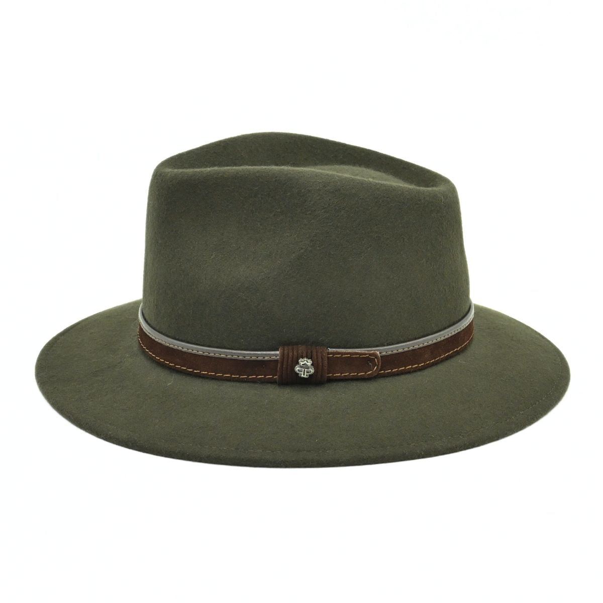 Green Fedora Water-Resistant Hat n white background