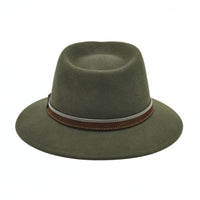 Green Fedora Water-Resistant Hat n white background