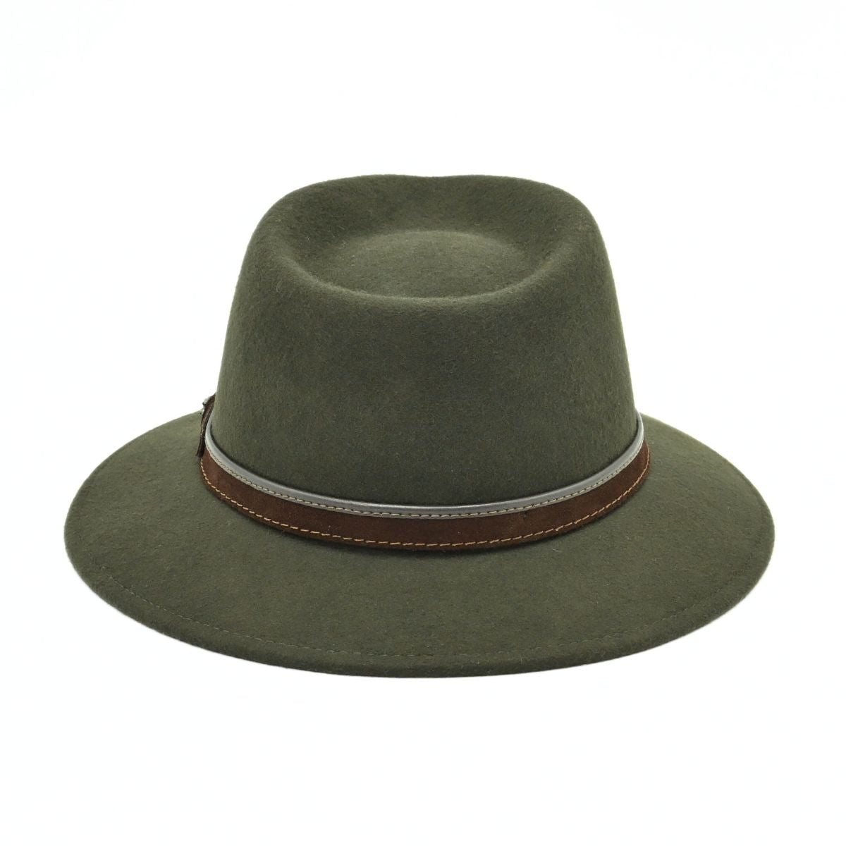Green Fedora Water-Resistant Hat n white background