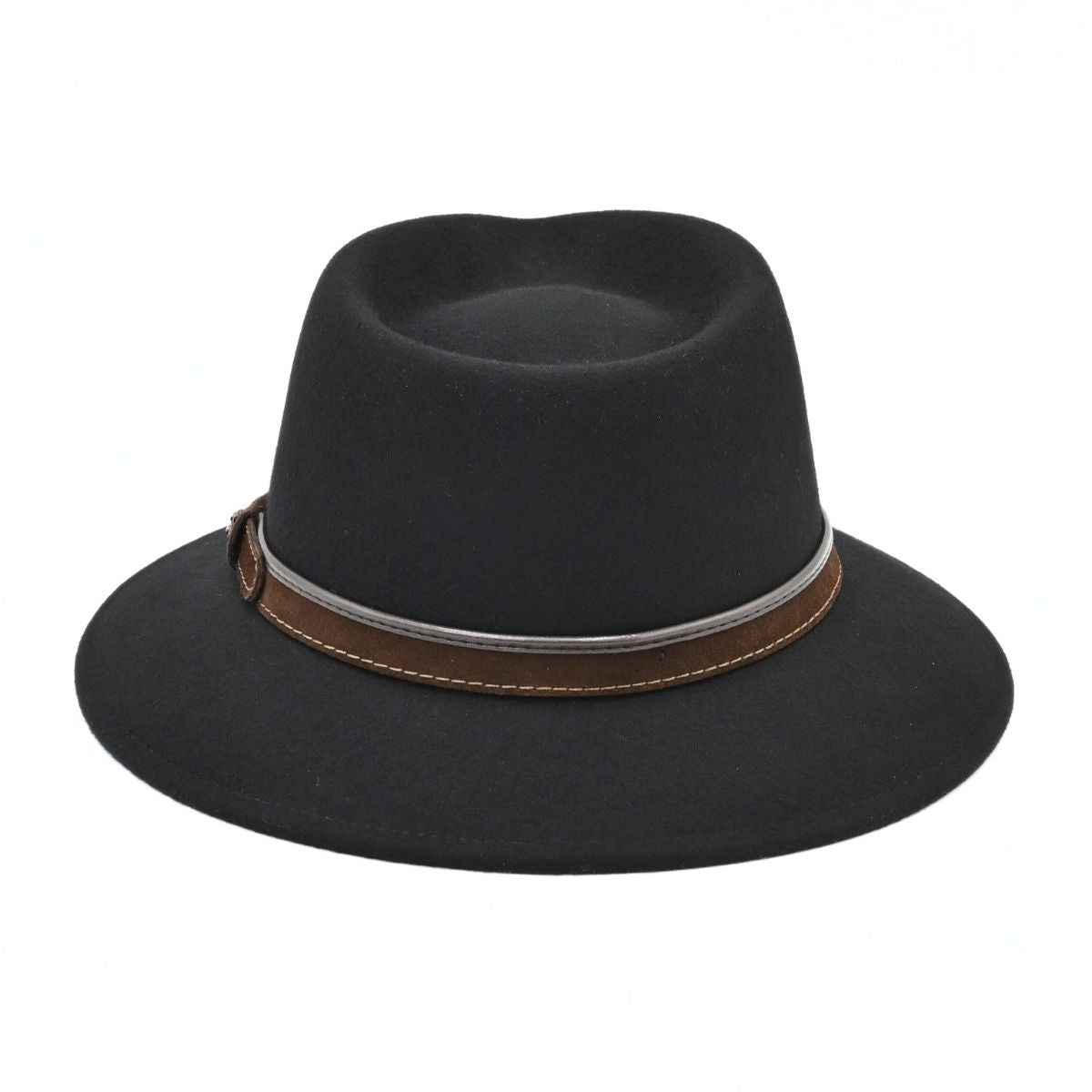 Black Fedora Water-Resistant Hat n white background