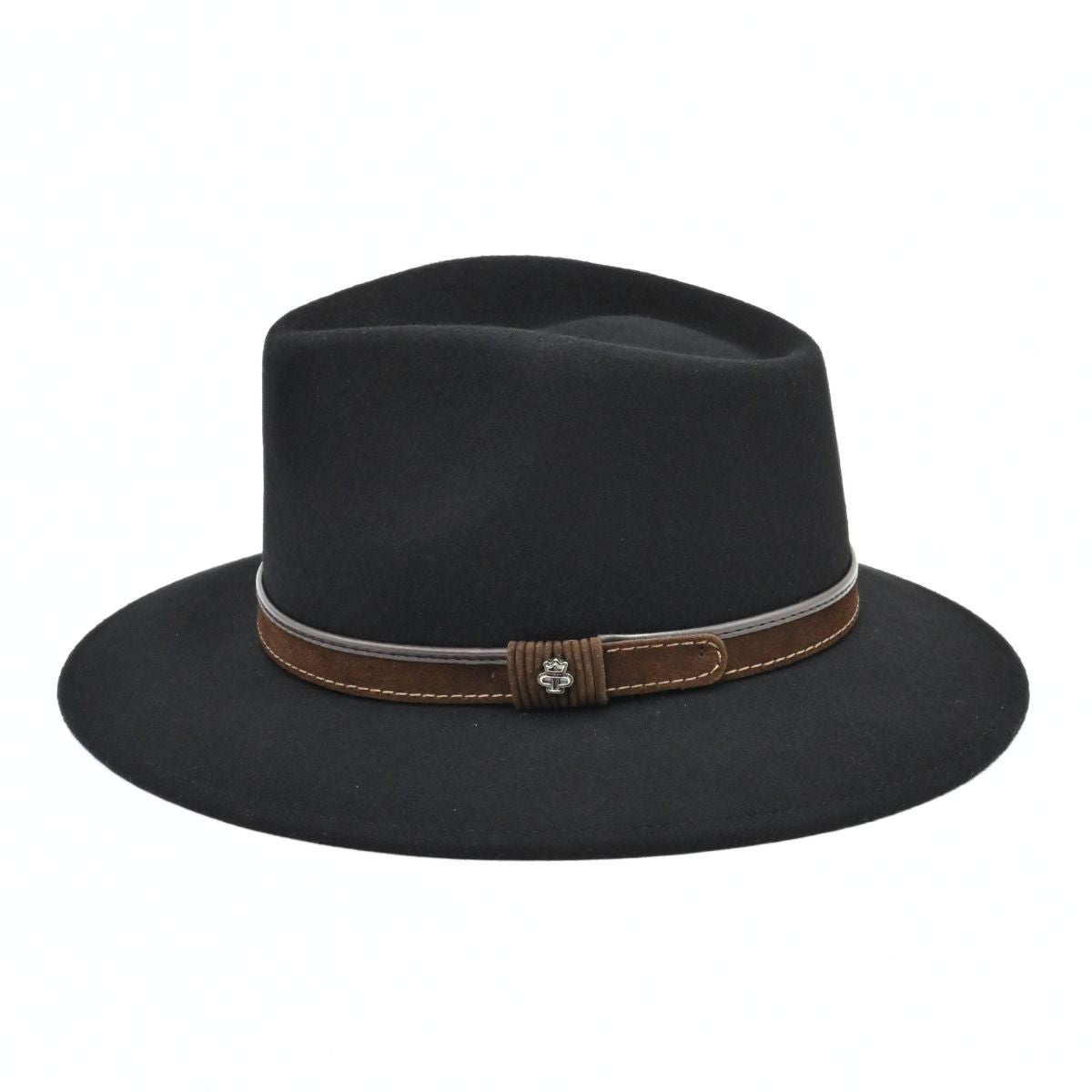 Black Fedora Water-Resistant Hat n white background