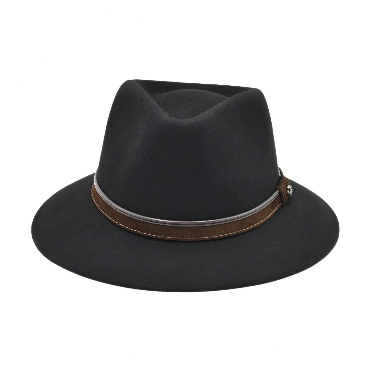 Black Fedora Water-Resistant Hat n white background