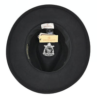 Black Fedora Water-Resistant Hat n white background