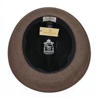 Black/Brown 1930’s Style Two Tone Hat II on white background