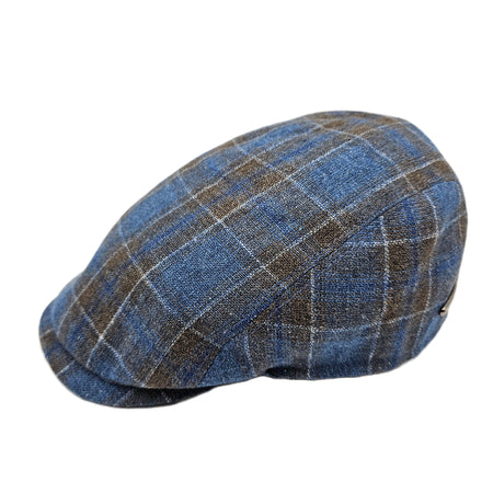 Side view of black and blue Silk Cap