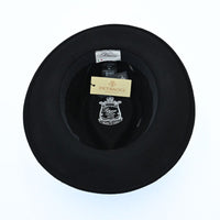Black Rome 1930's Style hat on a white background