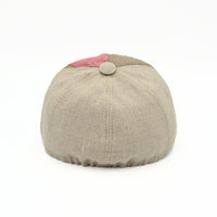 Multicolor Colorful Patchwork Baseball Cap on white background