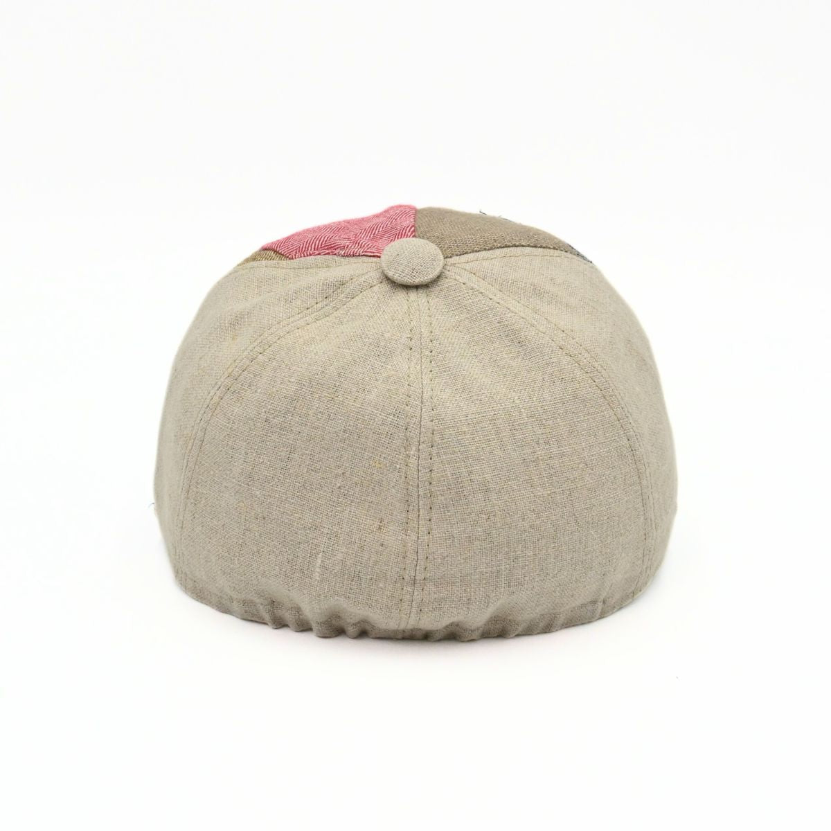 Multicolor Colorful Patchwork Baseball Cap on white background