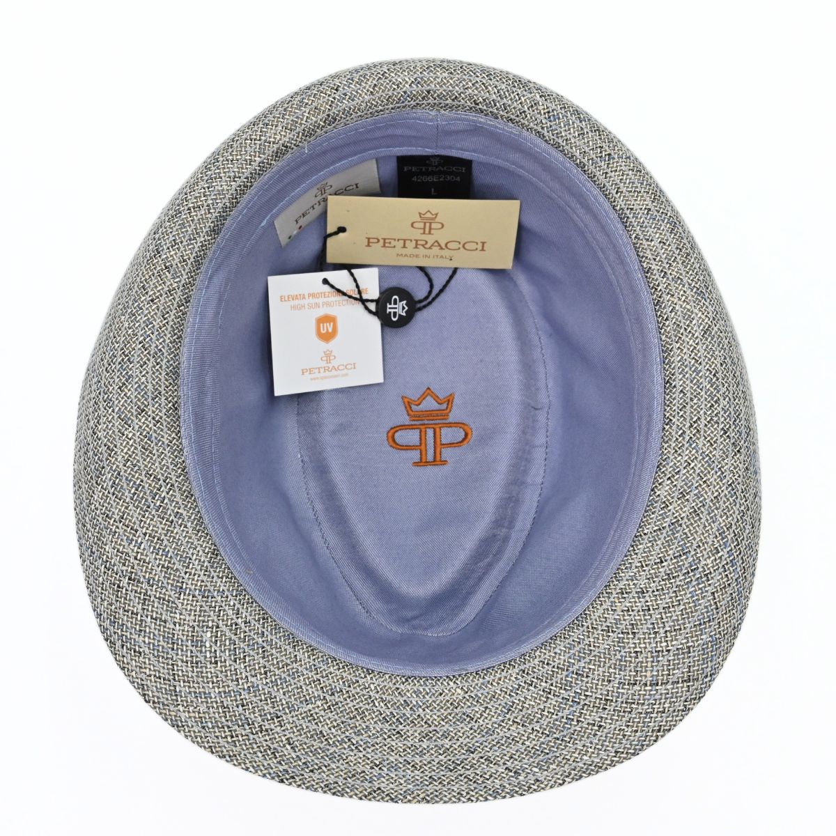 grey Alpine Fantasy Hat on white background