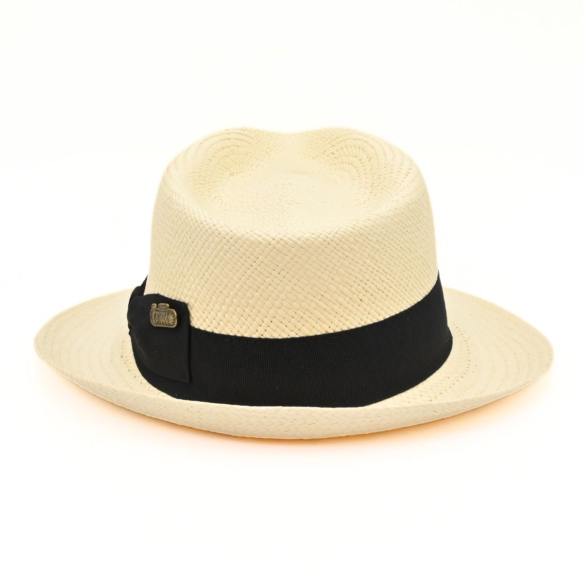 Cappello Fashion Ivory Panama Hat 1930's on white background