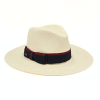 Women's Panama Hat Ivory on white background