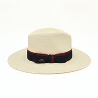 Women's Panama Hat Ivory on white background