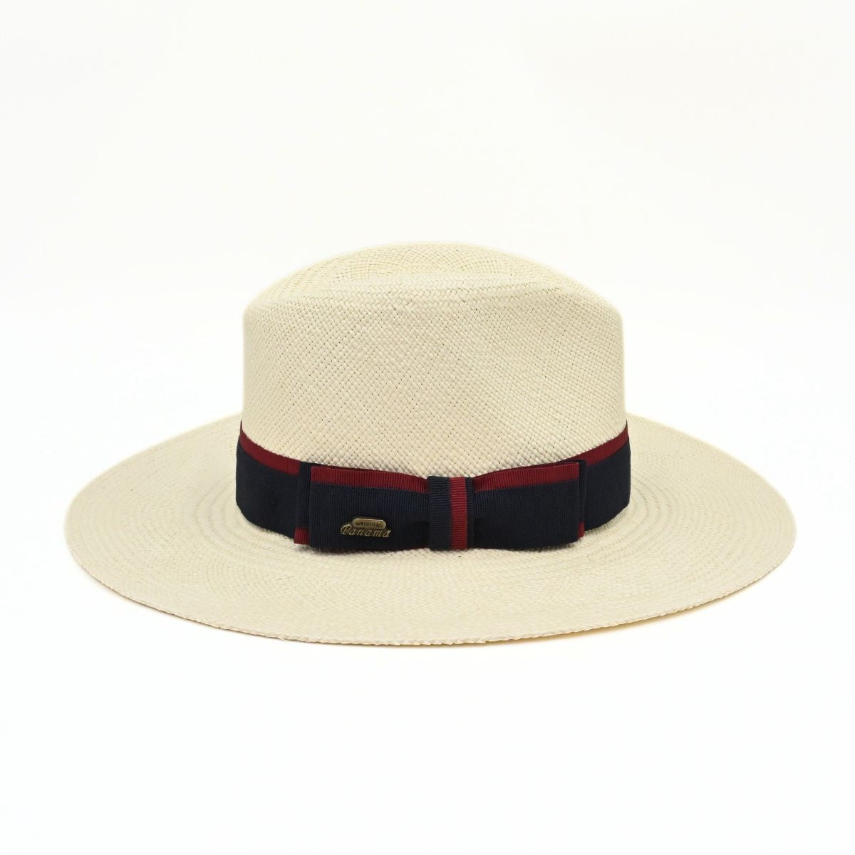 Women's Panama Hat Ivory on white background