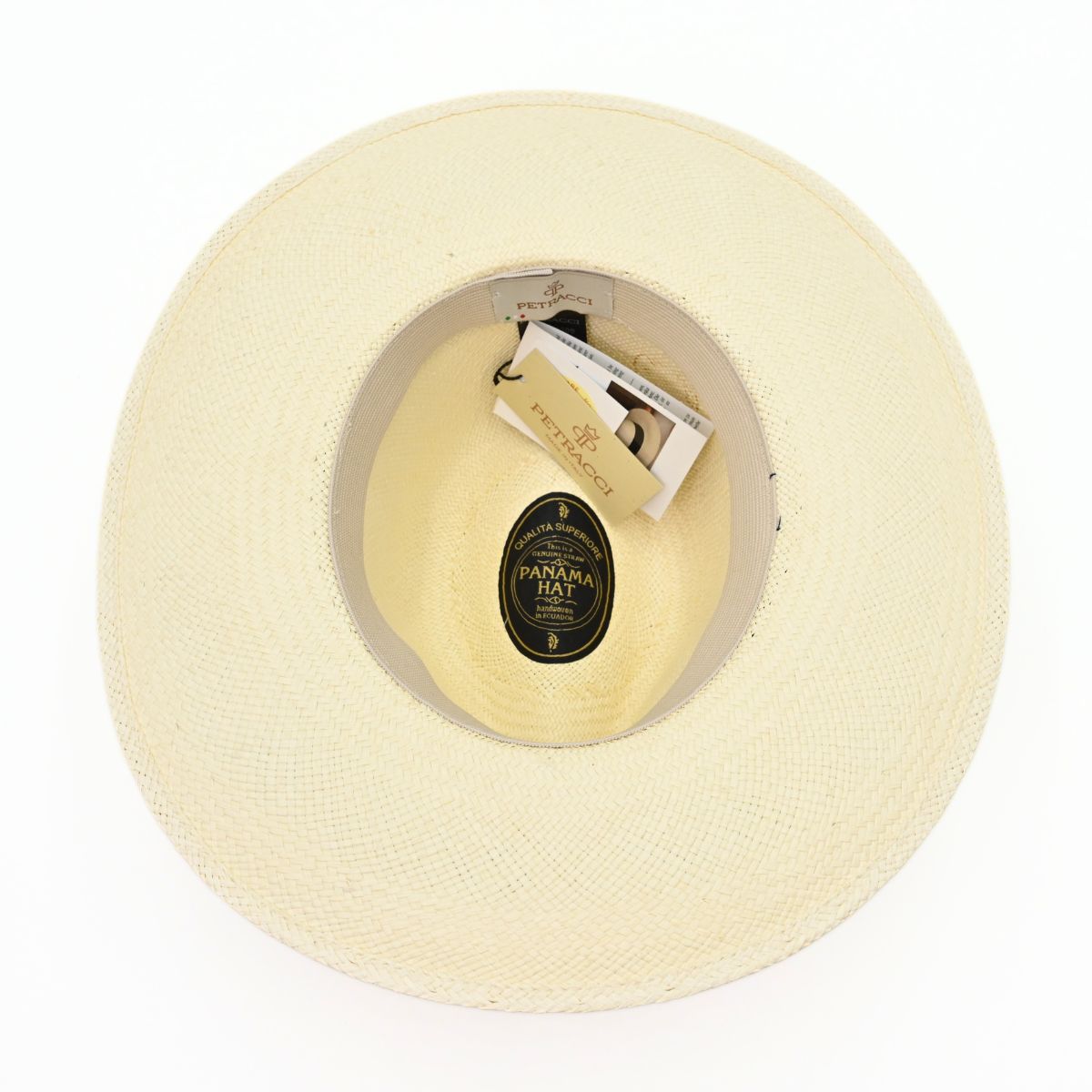 Women's Panama Hat Ivory on white background