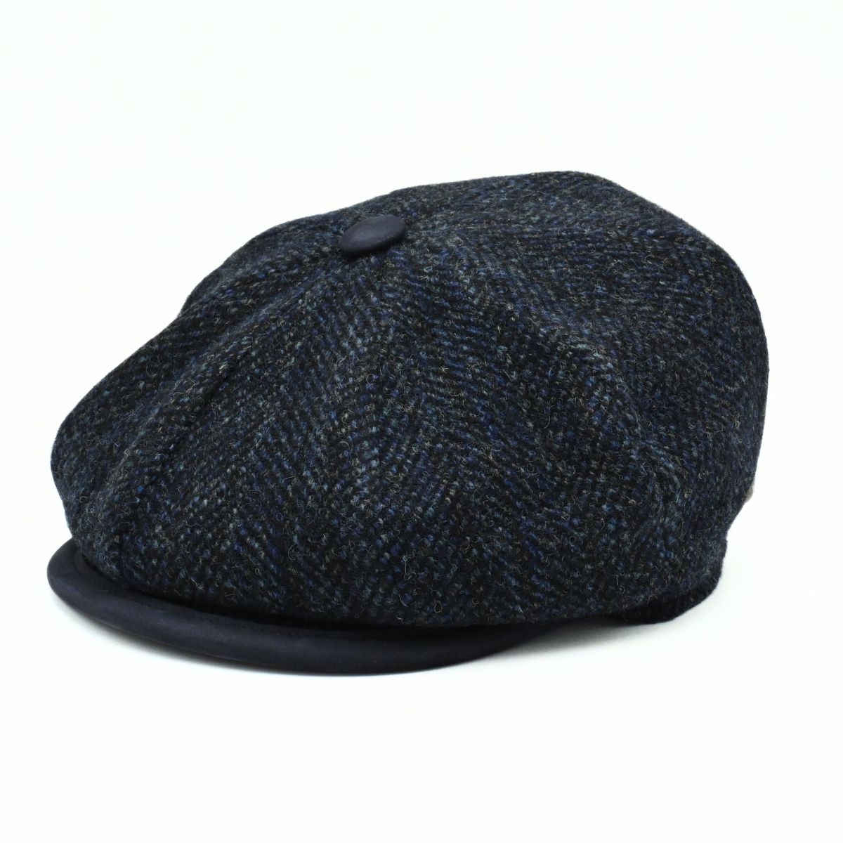 Navy Liguria Peaky Style Hat front view