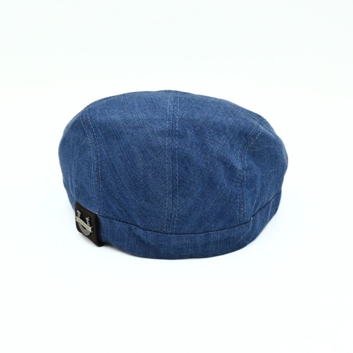blue Genova Linen Italian Cap on white background