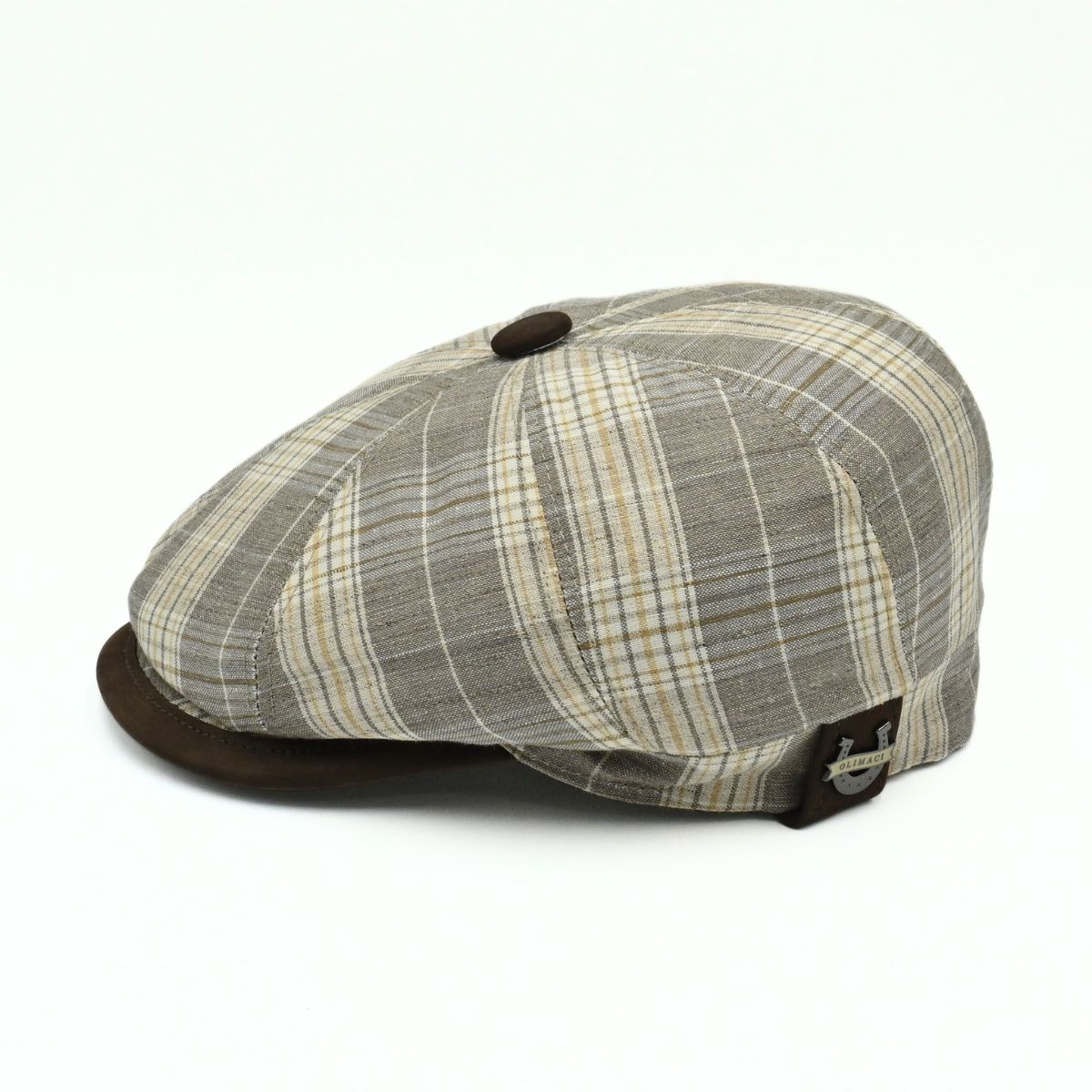 Trieste Plaid Newsboy Hat – Italian Summer Cap | Cappello