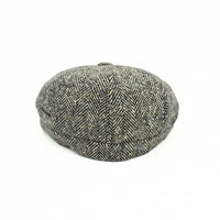 Ecru 8 panel Newsboy Fantasy Hat on white background