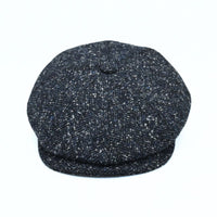 Blue 8 panel Newsboy Fantasy Hat on white background