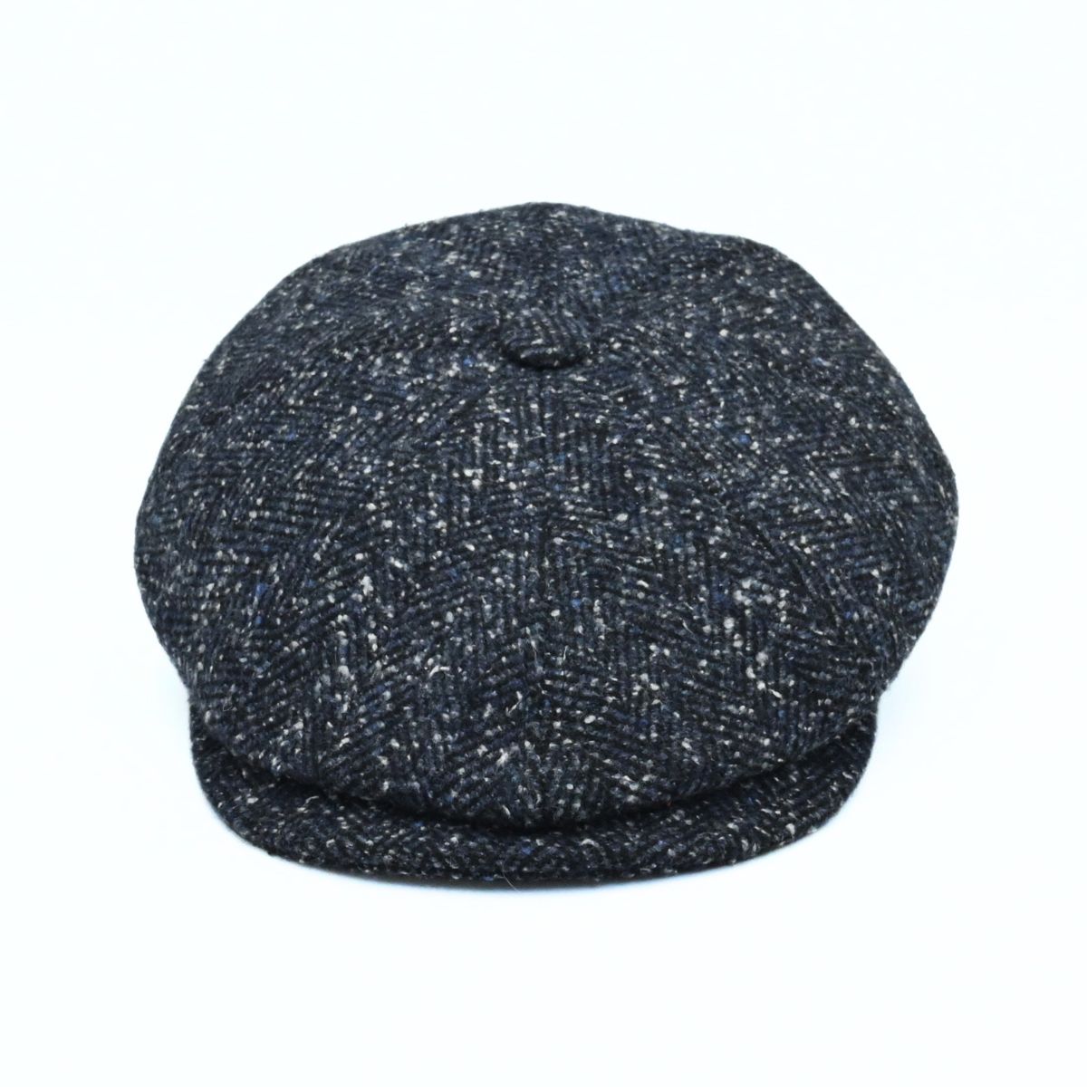 Blue 8 panel Newsboy Fantasy Hat on white background