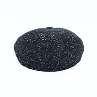 Blue 8 panel  Newsboy Fantasy Hat on white background