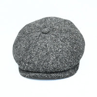 Grey 8 panel Irish Newsboy Fantasy Hat on white background