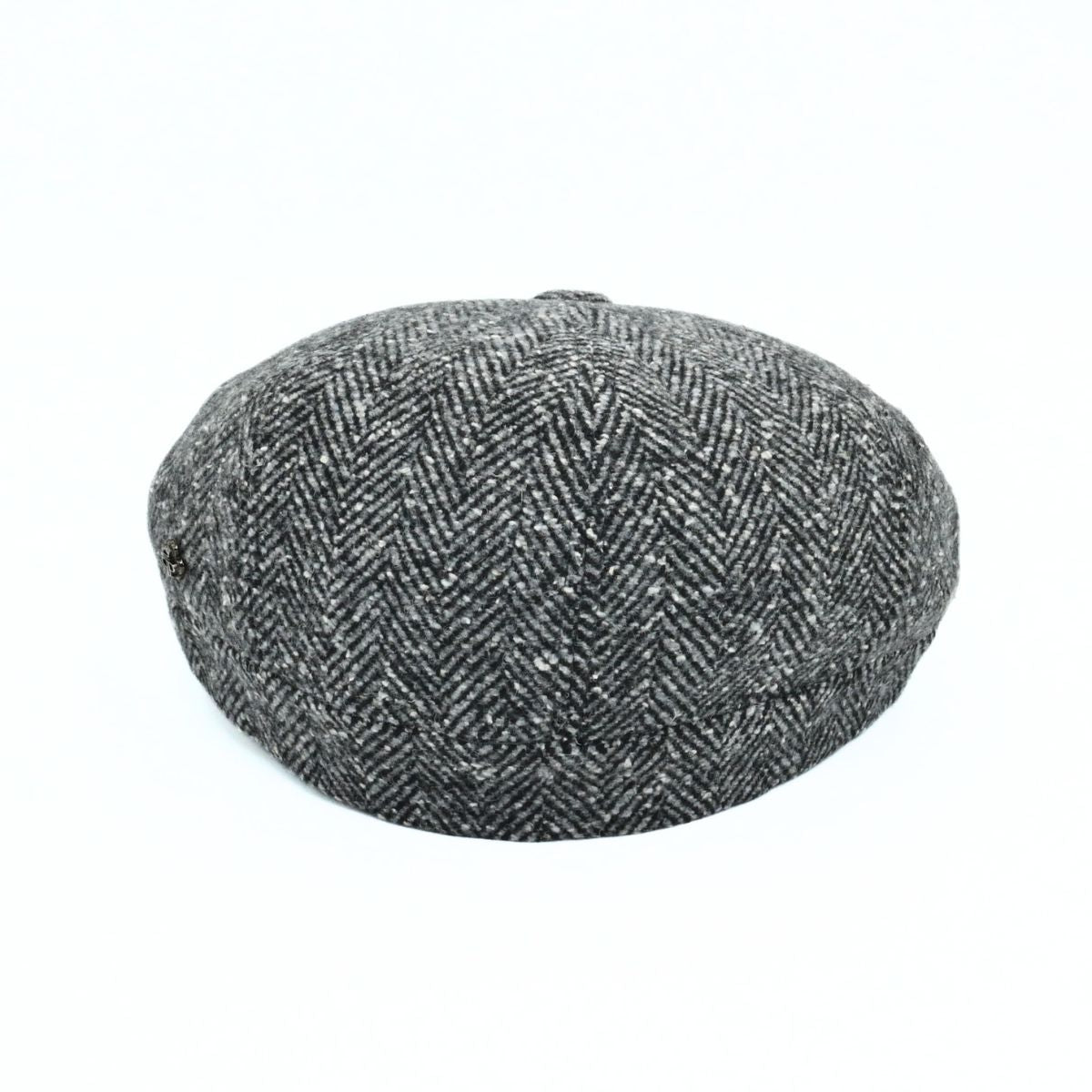 Grey 8 panel Irish Newsboy Fantasy Hat on white background