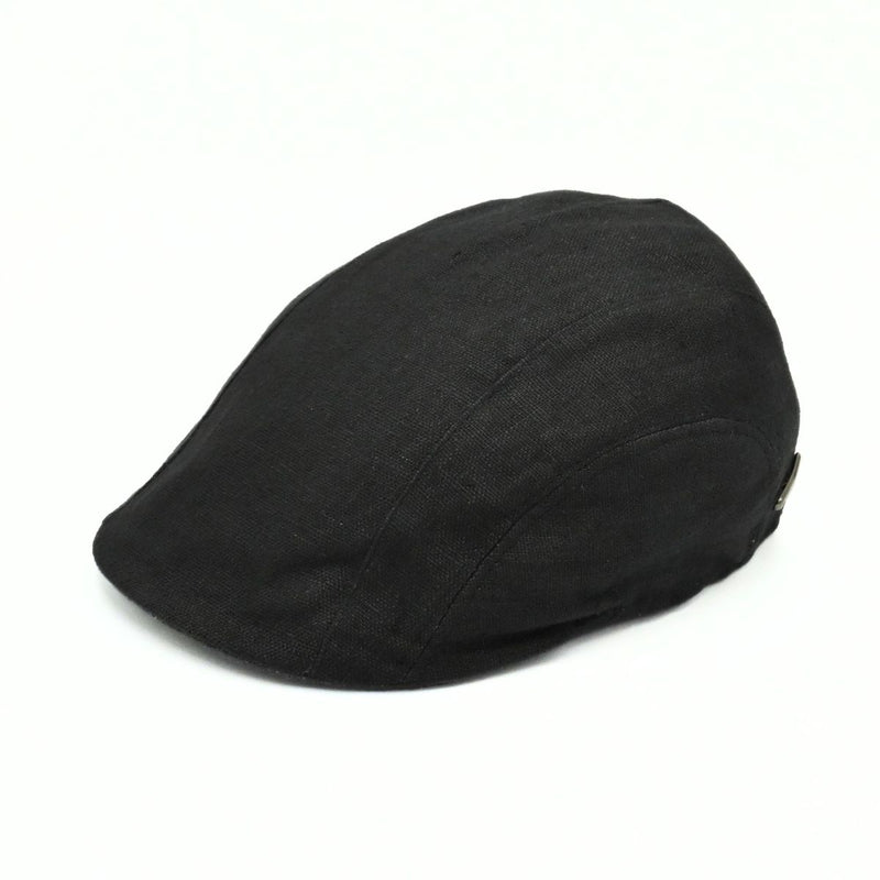 Black Sports Cap with Bands on white background