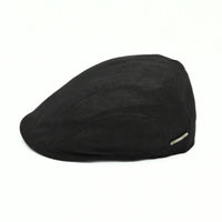 Black Sports Cap with Bands on white background