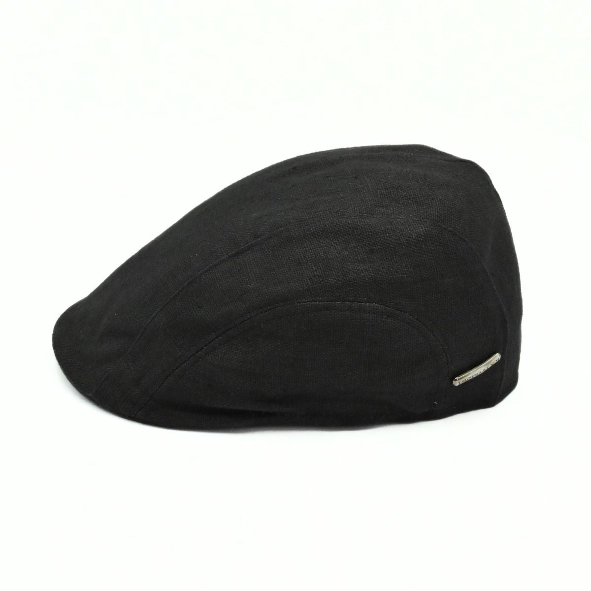 Black Sports Cap with Bands on white background