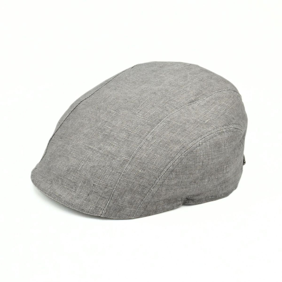 Grey Sports Cap with Bands on white background