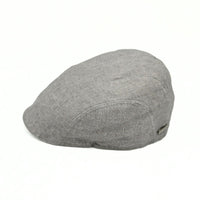 Grey Sports Cap with Bands on white background