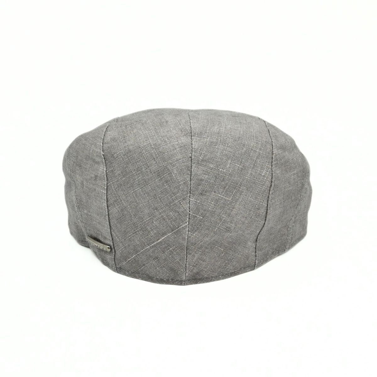 Grey Sports Cap with Bands on white background