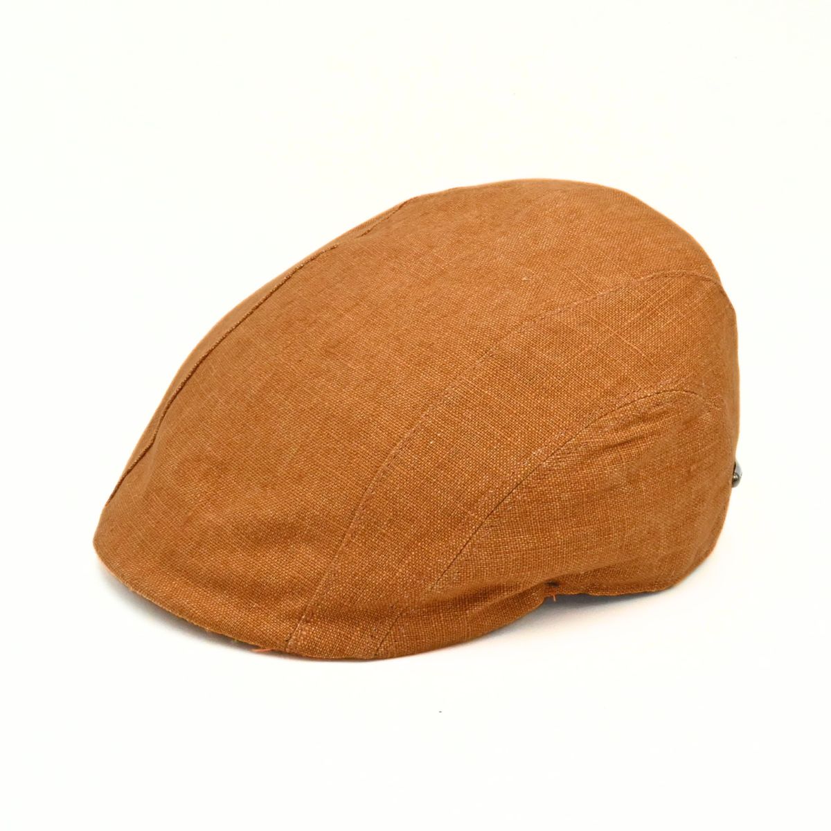 Orange Sports Cap with Bands on white background