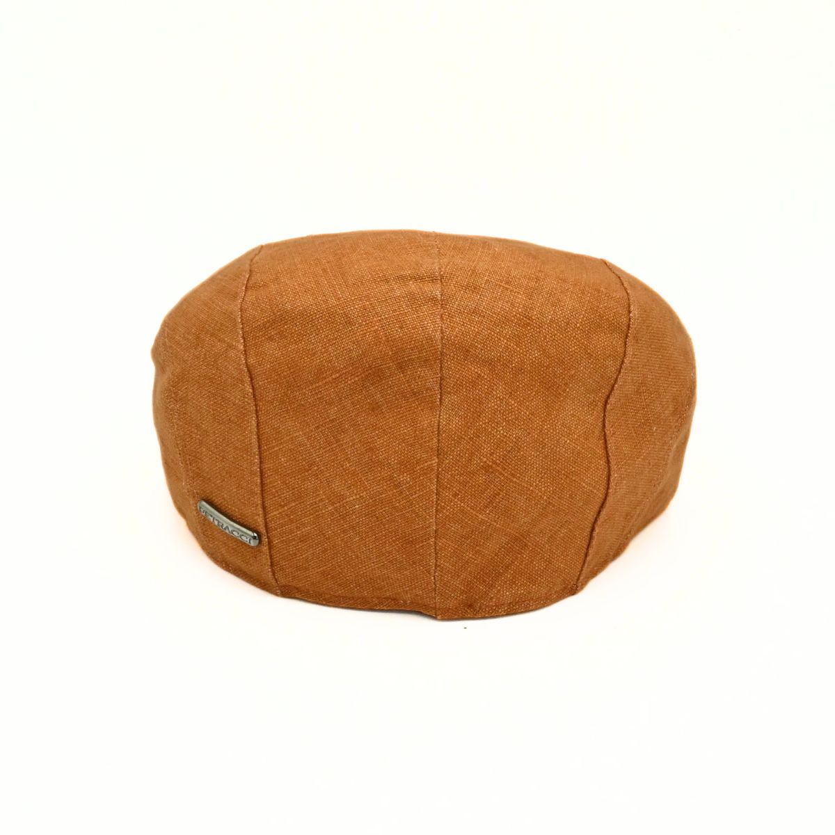 Orange Sports Cap with Bands on white background