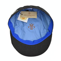 Black Sports Cap with Bands on white background