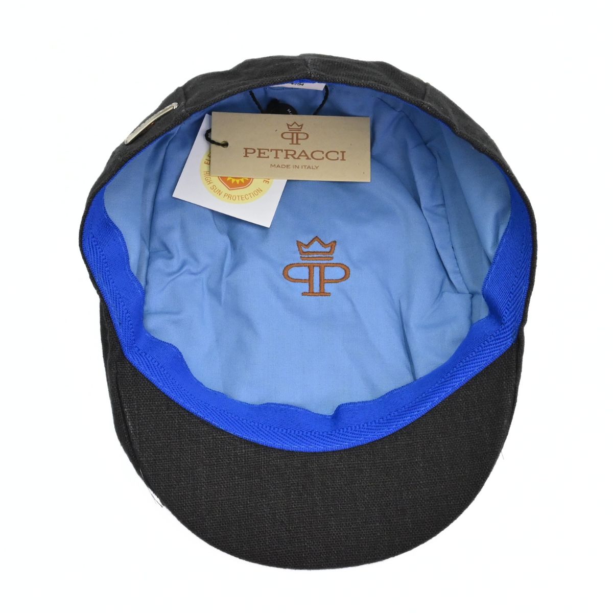 Black Sports Cap with Bands on white background