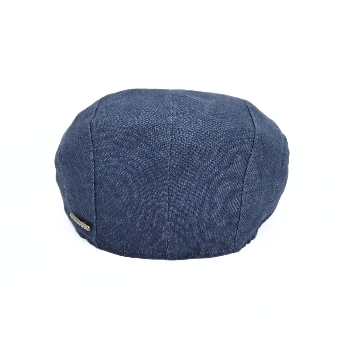 Blue Flat Cap with Bands on white background